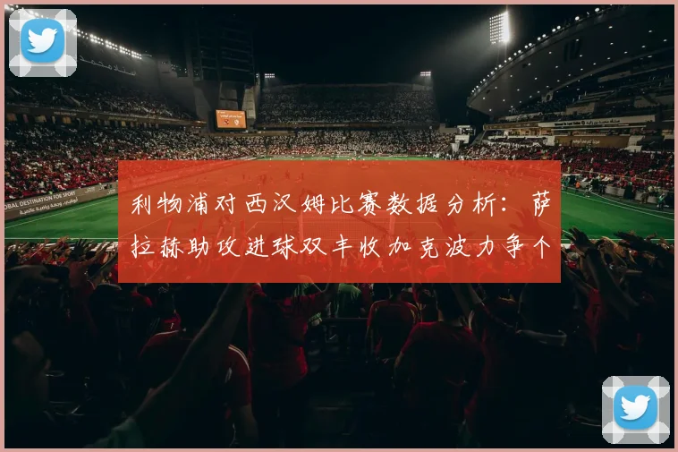 利物浦对西汉姆比赛数据分析：萨拉赫助攻进球双丰收加克波力争个人职业生涯50球